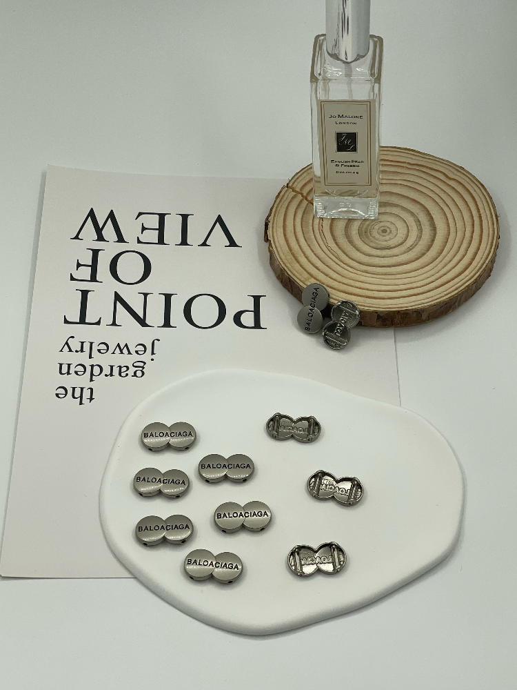 Double Round Embossed Decorative Metal Buttons, Ornamental Fasteners for Clothing, Sweaters & DIY Crafts - Image 3