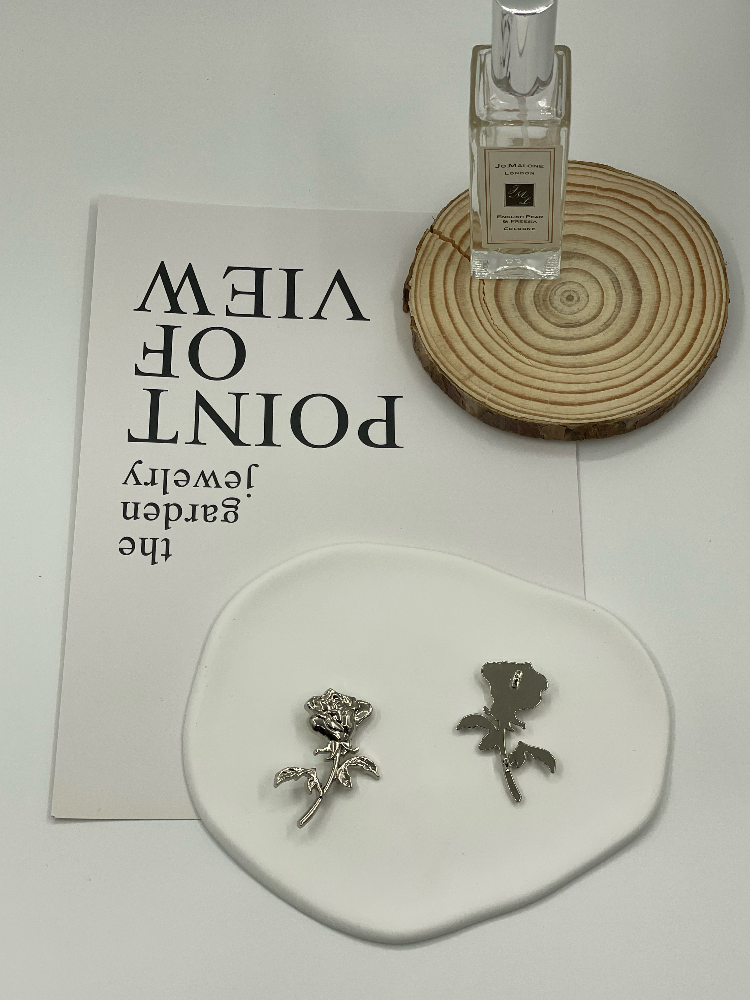 Rose Shaped Decorative Metal Buttons, Silver Tone Ornamental Fasteners for Clothing & DIY Crafts - Image 4