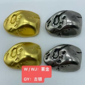 不规则石头手缝扣金属服饰配饰辅料箱包鞋服装饰配件五金