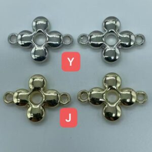 四叶花造型吊饰金属配件服装辅料鞋帽包包配饰DIY手工饰品材料