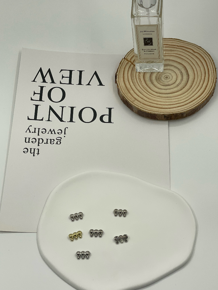 Custom Striped Triple Bead Metal Connector Charms for Lingerie Strap Clothing Decor - Image 5