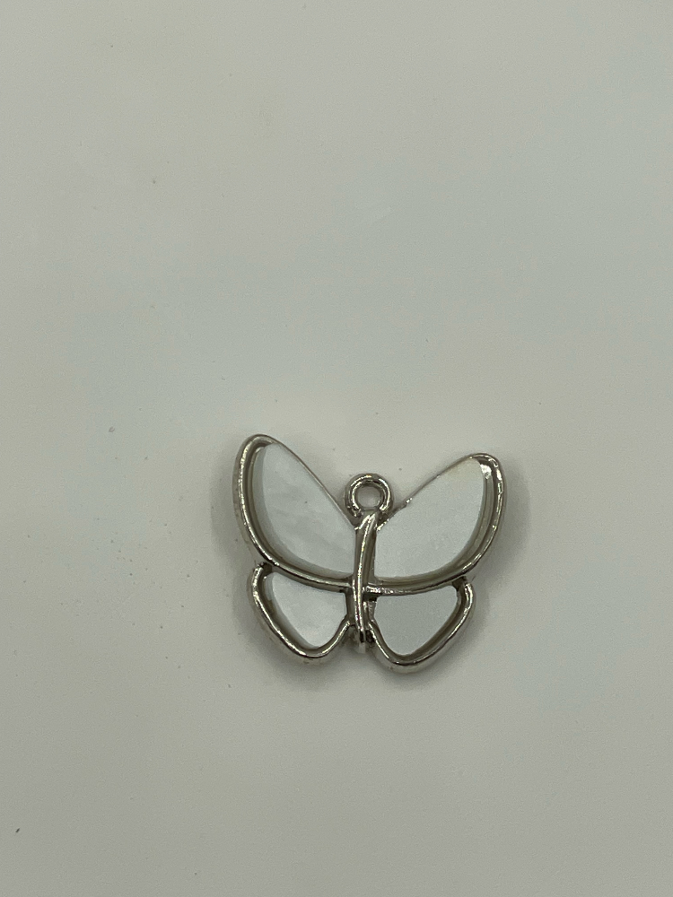 Custom Shell Inlaid Rhinestone Butterfly Alloy Charms Gold Silver for Lingerie Clothing Bag Decor - Image 6