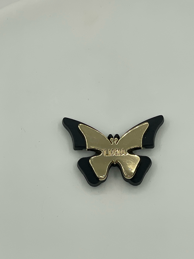 Custom Two-Tone Black Gold Butterfly Metal Connector Charms With Engraved Logo for Lingerie Strap Clothing Decor - Image 7
