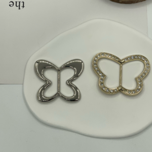 Polished Hollow Butterfly Alloy Bar Links Two Designs Custom Apparel Hardware Accessories