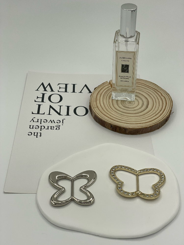 Polished Hollow Butterfly Alloy Bar Links Two Designs Custom Apparel Hardware Accessories - Image 3