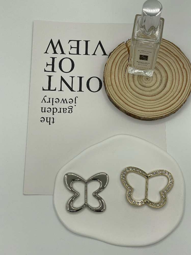 Polished Hollow Butterfly Alloy Bar Links Two Designs Custom Apparel Hardware Accessories - Image 5