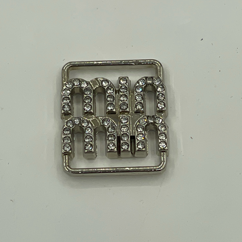 Mixed Square Hollow Metal Charms Four Heart Rhinestone & Letter Logo Square Connectors Gold Silver for Clothing Lingerie Bags Decor - Image 7