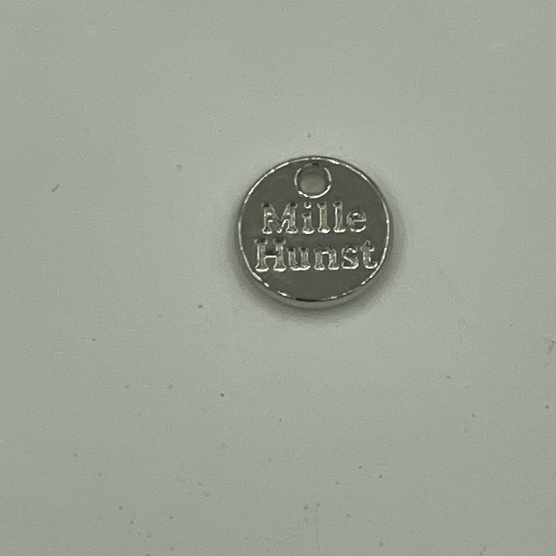 Custom Engraved Small Round Metal Tag Charms Polished Silver Alloy Disc Pendants for Clothing Lingerie Bag Decor - Image 6